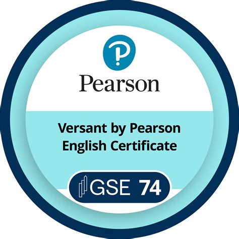 Versant by Pearson English Certificate.
